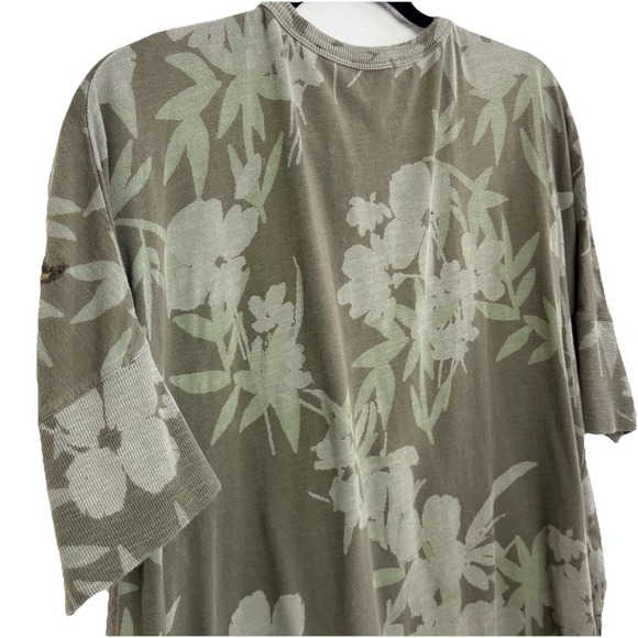 Sundance Embroidered Floral Tunic Top XL Olive Green Boho Cottagecore - Picture 12 of 15